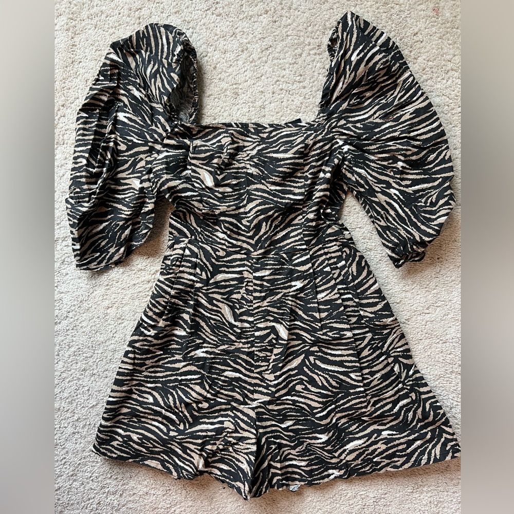 COLLUSION via ASOS Zebra print romper